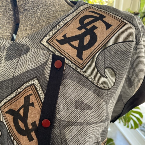 Vintage Sujungsa Dress size M/L  *YSL Pattern - Picture 4 of 5